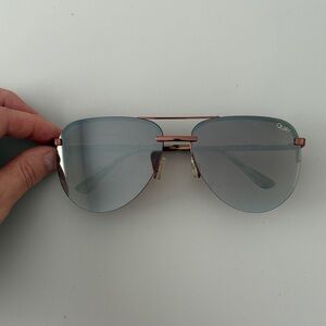 Quay Australia Gray Aviator Sunglasses
